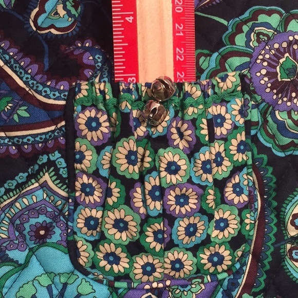 Vera Bradley Quilted Christmas Stocking Blue Rhapsody Pattern Retired - Picture 12 of 13